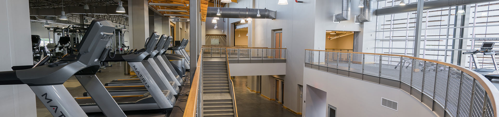 Fitness/Exercise modern commercial construction project interior shot