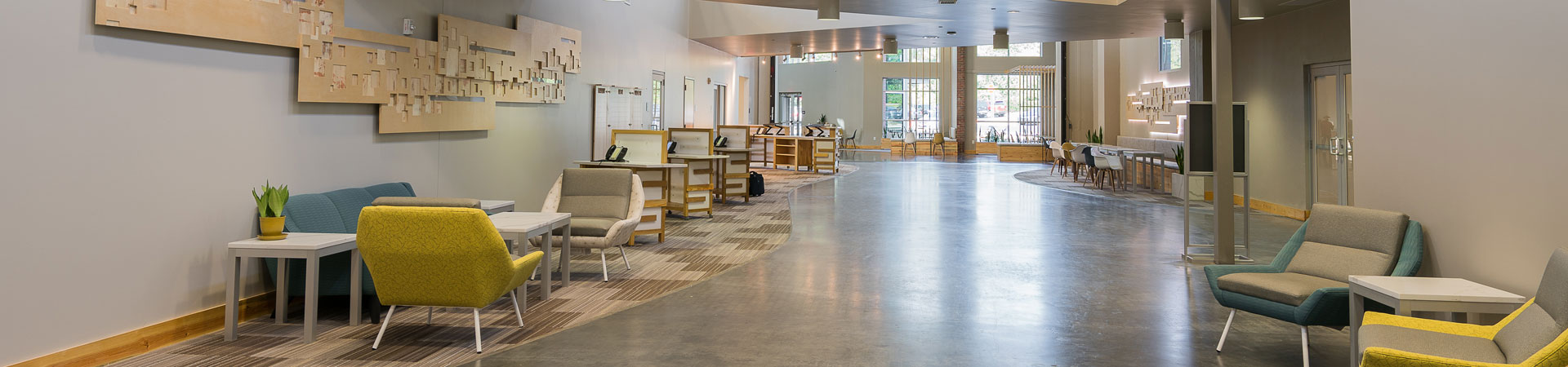 Interior view example of finished project where Aspire was the General Contractor.